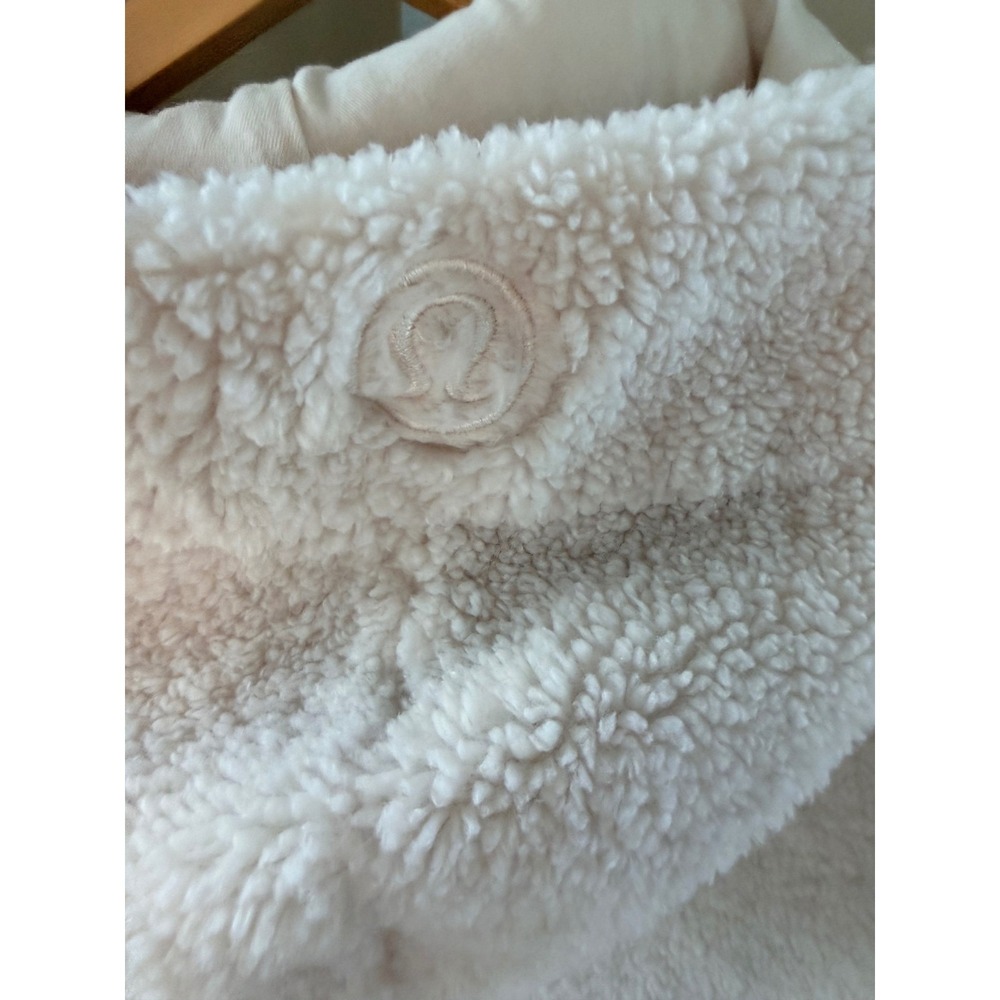Lululemon Scuba Oversized Half-Zip Fleece Hoodie White Opal M/L - Picture 12 of 12